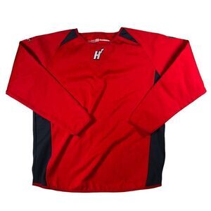 Demarini Akadema Heat Baseball Jersey Sweatshirt Red‎ / Black Unisex Small (S)